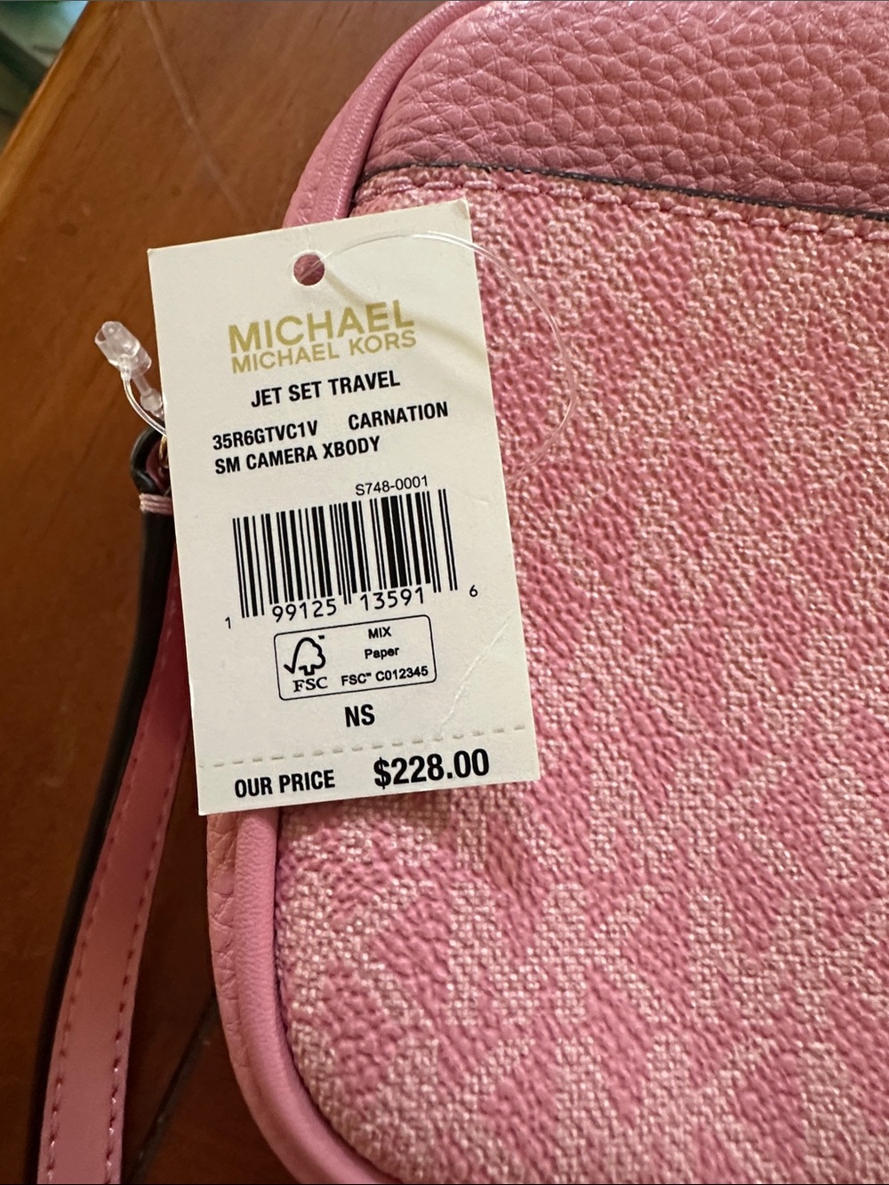 Michael Kors Pink Signature Logo Camera Crossbody - Picture 2 of 5